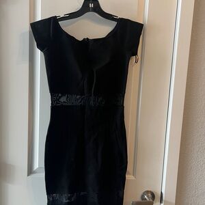 Torn by Ronny Kobo Black Bodycon Mini Dress